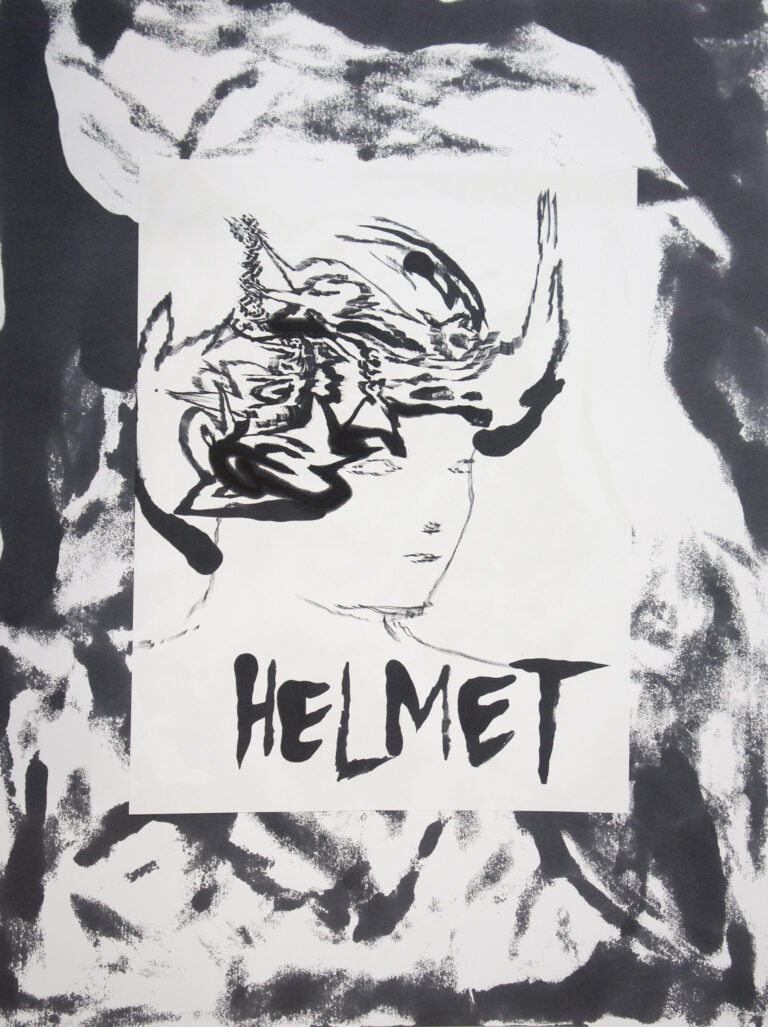 Eduardo Infante Helmet Drawing
